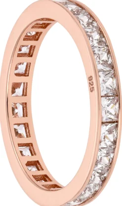 Bijou Brigitte Antragsringe|Silver Crystals>Ring - Eternity Colour roségold