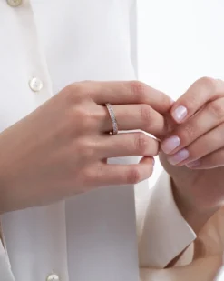 Bijou Brigitte Antragsringe|Silver Crystals>Ring - Eternity Colour roségold