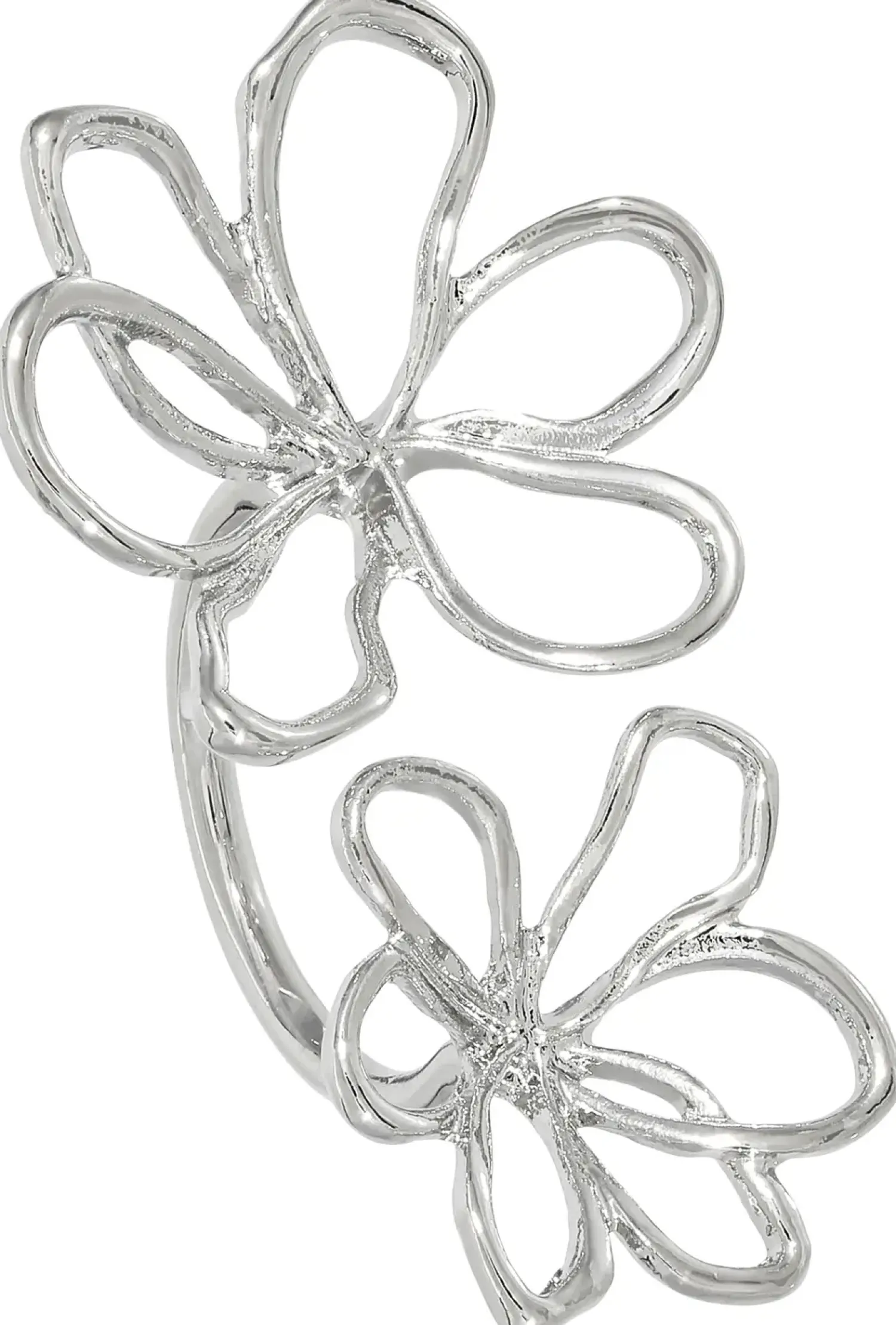 Bijou Brigitte Statement-Ringe|Blumenschmuck>Ring - Filigree Flower silber