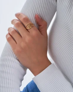 Bijou Brigitte Ringe 925Er Silber|Ringe Gold>Ring - Filigree Squiggle gold