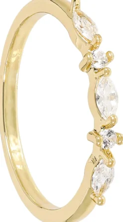 Bijou Brigitte Ringe Gold>Ring - Filigree Zirconia gold