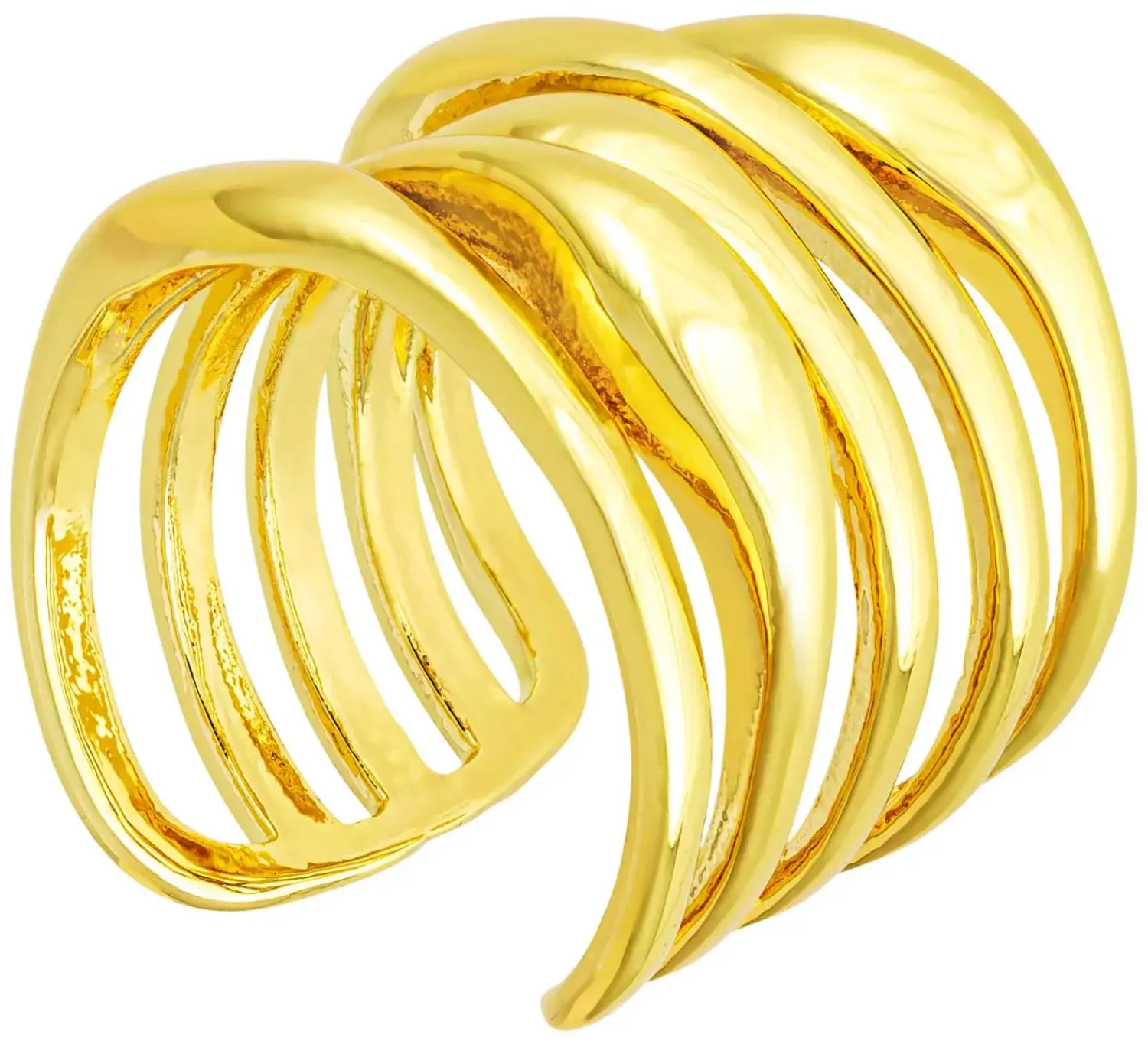 Bijou Brigitte Basics|Statement-Ringe>Ring - Five Rows gold