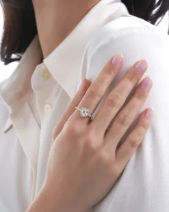 Bijou Brigitte Antragsringe|Silver Crystals>Ring - Fizzy Heart gold