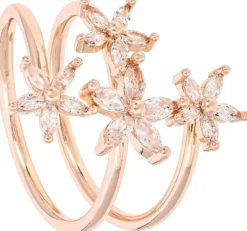 Bijou Brigitte Hochzeitsgäste|Ringe Mit Steinen>Ring - Floral Rose roségold