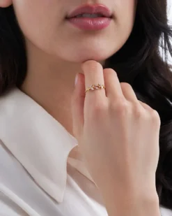 Bijou Brigitte Silver Crystals|Ringe Mit Steinen>Ring - Floral Touch gold