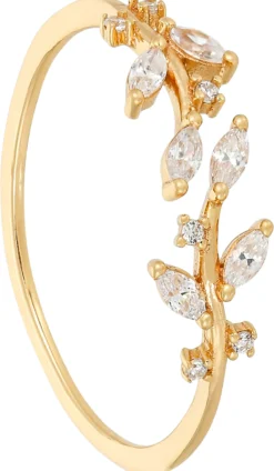Bijou Brigitte Silver Crystals|Ringe Mit Steinen>Ring - Floral Touch gold