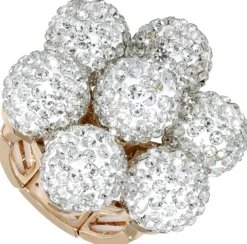 Bijou Brigitte Statement-Ringe|Ringe Gold>Ring - Flower Sparkle gold, silber