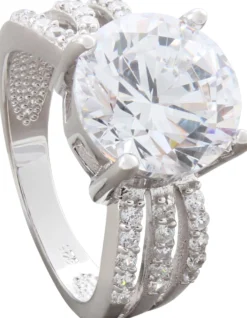 Bijou Brigitte Antragsringe|Silver Crystals>Ring - Funkel Klunker silber