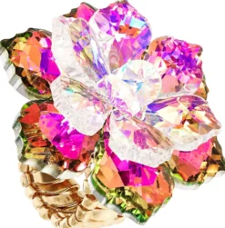 Bijou Brigitte Statement-Ringe|Blumenschmuck>Ring - Funky Flower pink