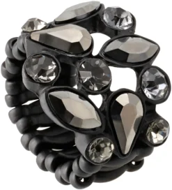 Bijou Brigitte Ringe Mit Steinen|Statement-Ringe>Ring - Glammer Night schwarz
