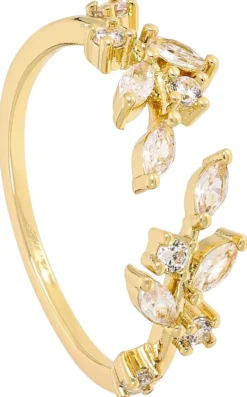Bijou Brigitte Ringe Gold>Ring - Gleaming Leaves gold