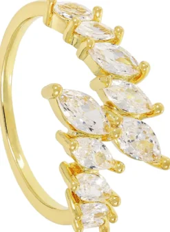Bijou Brigitte Ringe Gold>Ring - Gleaming Navette gold