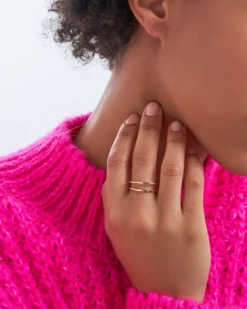Bijou Brigitte Ringe 925Er Silber|Basics>Ring - Gleaming Rows gold