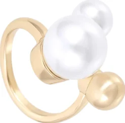 Bijou Brigitte Perlenschmuck|Ringe Gold>Ring - Gleamy Pearls gold, weiß