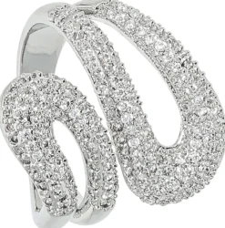 Bijou Brigitte Für Bestimmte Anlässe>Ring - Glitter Dream silber