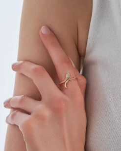 Bijou Brigitte Ringe Mit Steinen|Ringe Gold>Ring - Glitter Snake gold