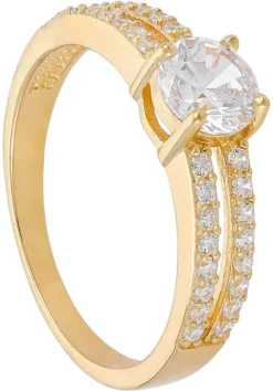 Bijou Brigitte Antragsringe|Silver Crystals>Ring - en Beauty gold
