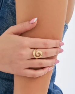 Bijou Brigitte Ringe Gold>Ring - en Spiral gold