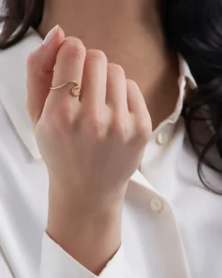 Bijou Brigitte Ringe Gold|Ringe 925Er Silber>Ring - en Wave gold