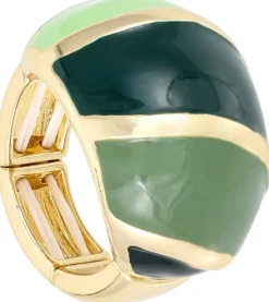 Bijou Brigitte Statement-Ringe>Ring - Green Dome grün