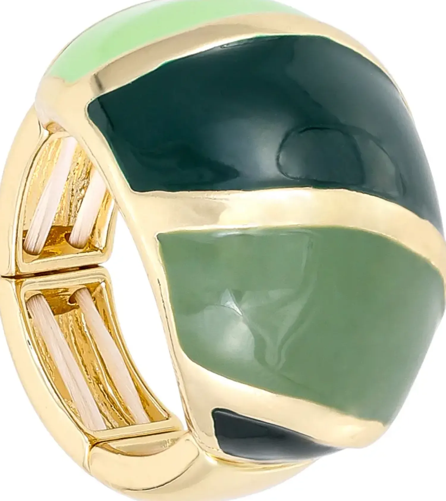 Bijou Brigitte Statement-Ringe>Ring - Green Dome grün