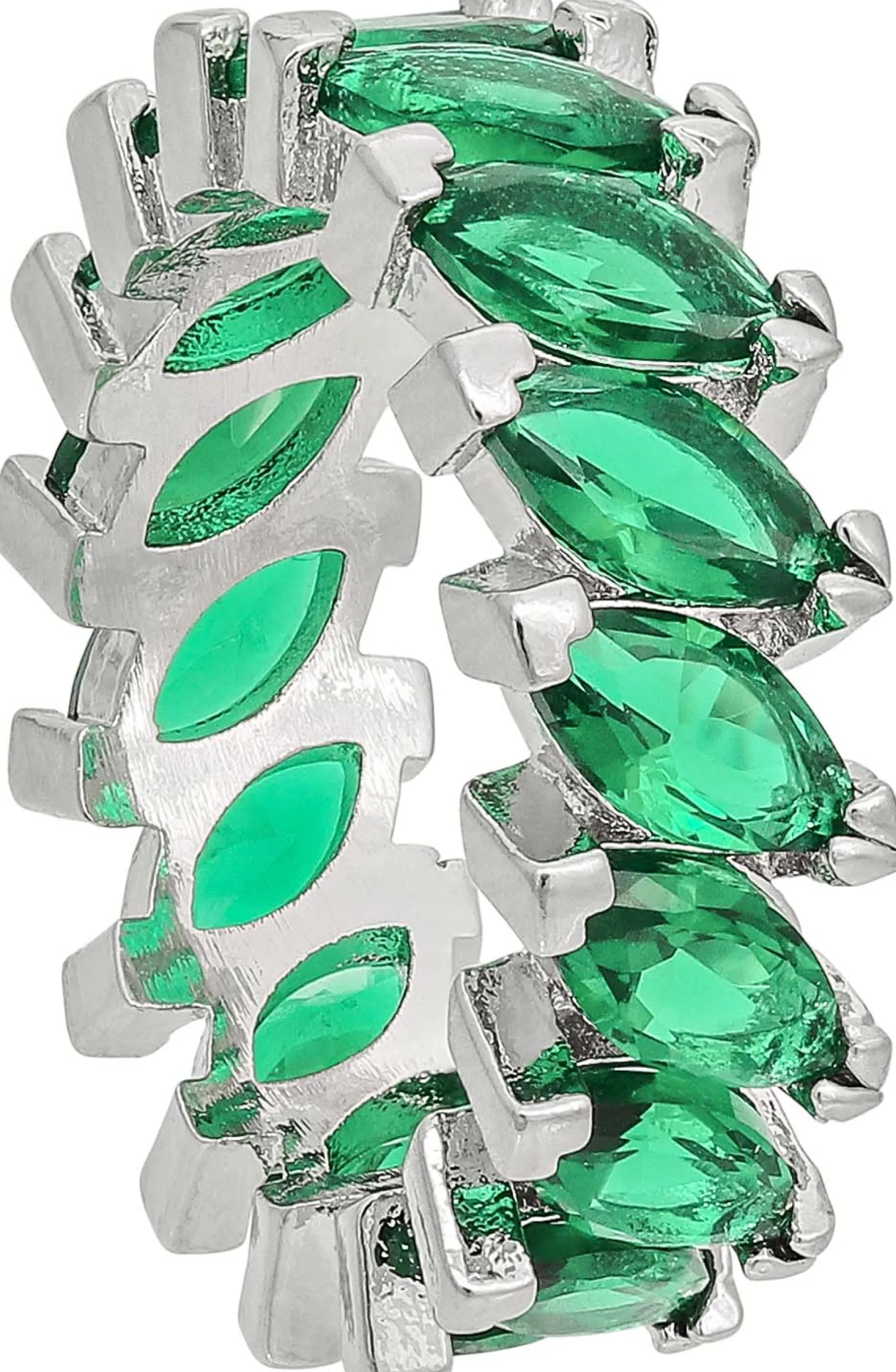 Bijou Brigitte Ringe Mit Steinen>Ring - Green Shine grün, silber