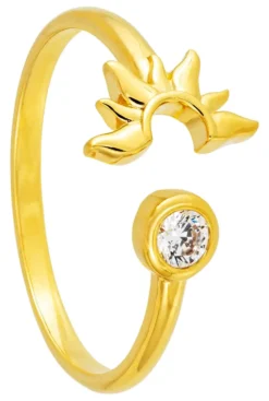 Bijou Brigitte Ringe 925Er Silber|Ringe Gold>Ring - Half Sun gold