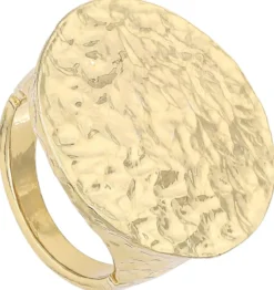 Bijou Brigitte Ringe Gold|Boho-Schmuck>Ring - Hammered Circle gold