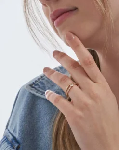 Bijou Brigitte Ringe Mit Steinen|Ringe Gold>Ring - Heart Duo gold