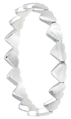 Bijou Brigitte Ringe 925Er Silber|Basics>Ring - Heart Row silber