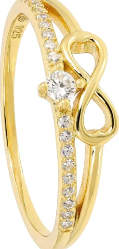 Bijou Brigitte Silver Crystals|Ringe Gold>Ring - Infinite Spark gold
