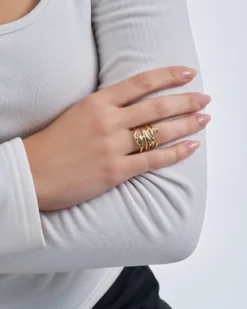 Bijou Brigitte Statement-Ringe|Ringe Gold>Ring - Irregular Chunk gold