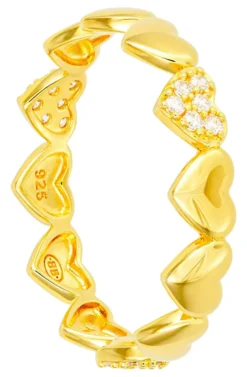 Bijou Brigitte Silver Crystals|Ringe Gold>Ring - Lovely Row gold