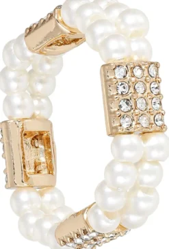 Bijou Brigitte Perlenschmuck|Ringe Gold>Ring - Luxe Duo gold, weiß