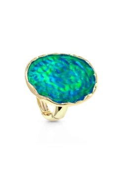 Bijou Brigitte Statement-Ringe|Ringe Gold>Ring - Magical Pond gold, blau, grün