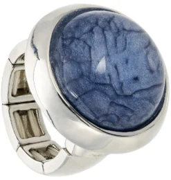 Bijou Brigitte Ringe Mit Steinen|Statement-Ringe>Ring - Marbled Blue blau