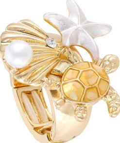 Bijou Brigitte Perlenschmuck|Ringe Gold>Ring - Maritime Trio gold, weiß