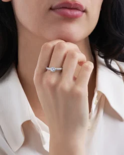 Bijou Brigitte Antragsringe|Silver Crystals>Ring - Marry Me silber