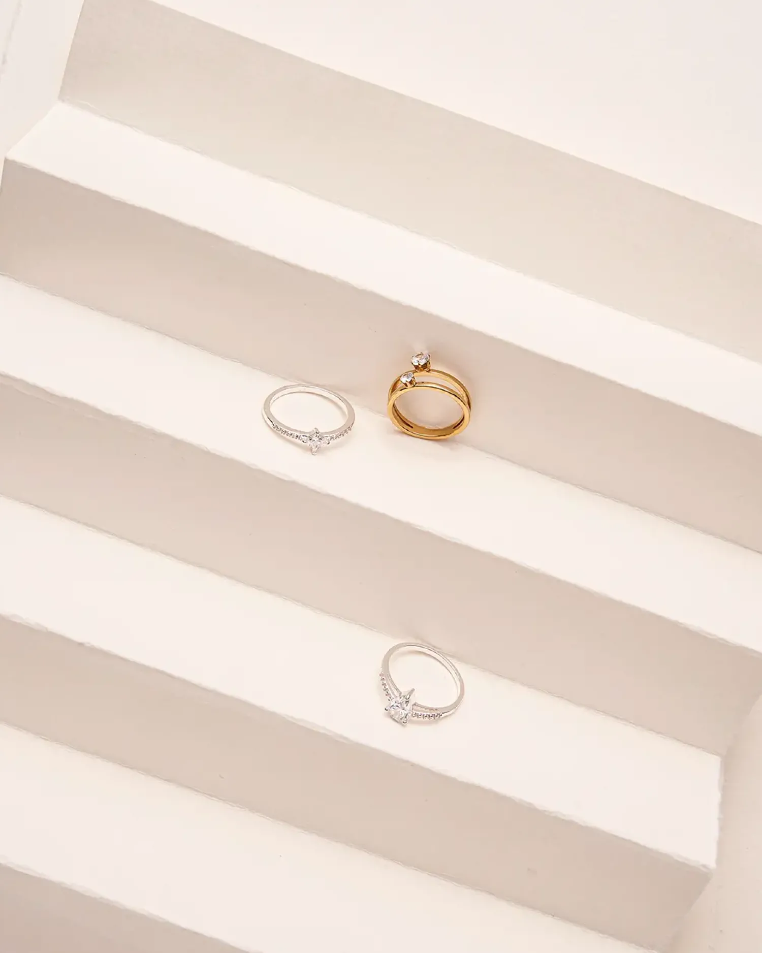 Bijou Brigitte Edelstahlringe|Edelstahlschmuck In Gold>Ring - Mindful Steel gold