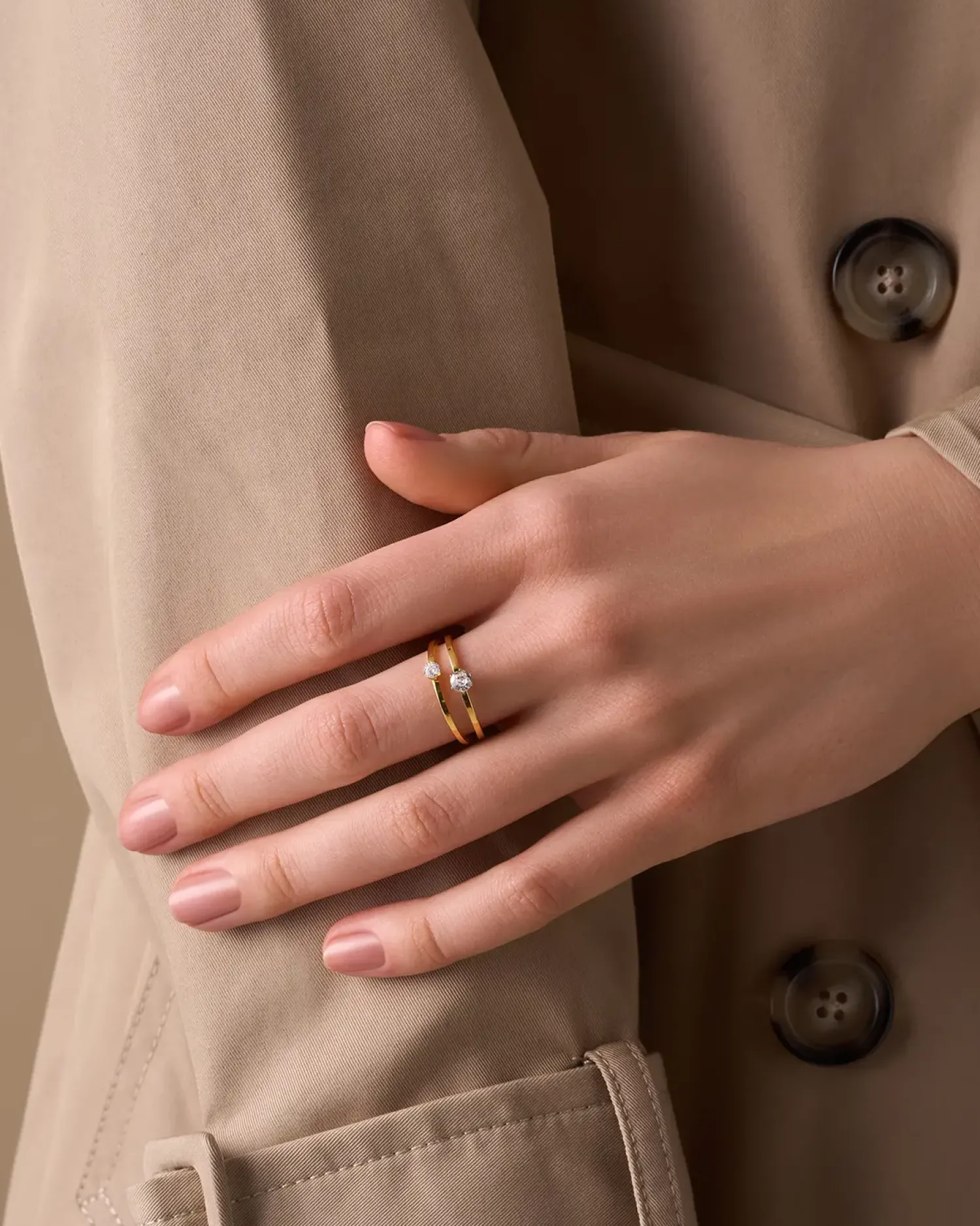 Bijou Brigitte Edelstahlringe|Edelstahlschmuck In Gold>Ring - Mindful Steel gold