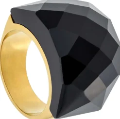 Bijou Brigitte Edelstahlringe|Statement-Ringe>Ring - Mysterious Shimmer schwarz