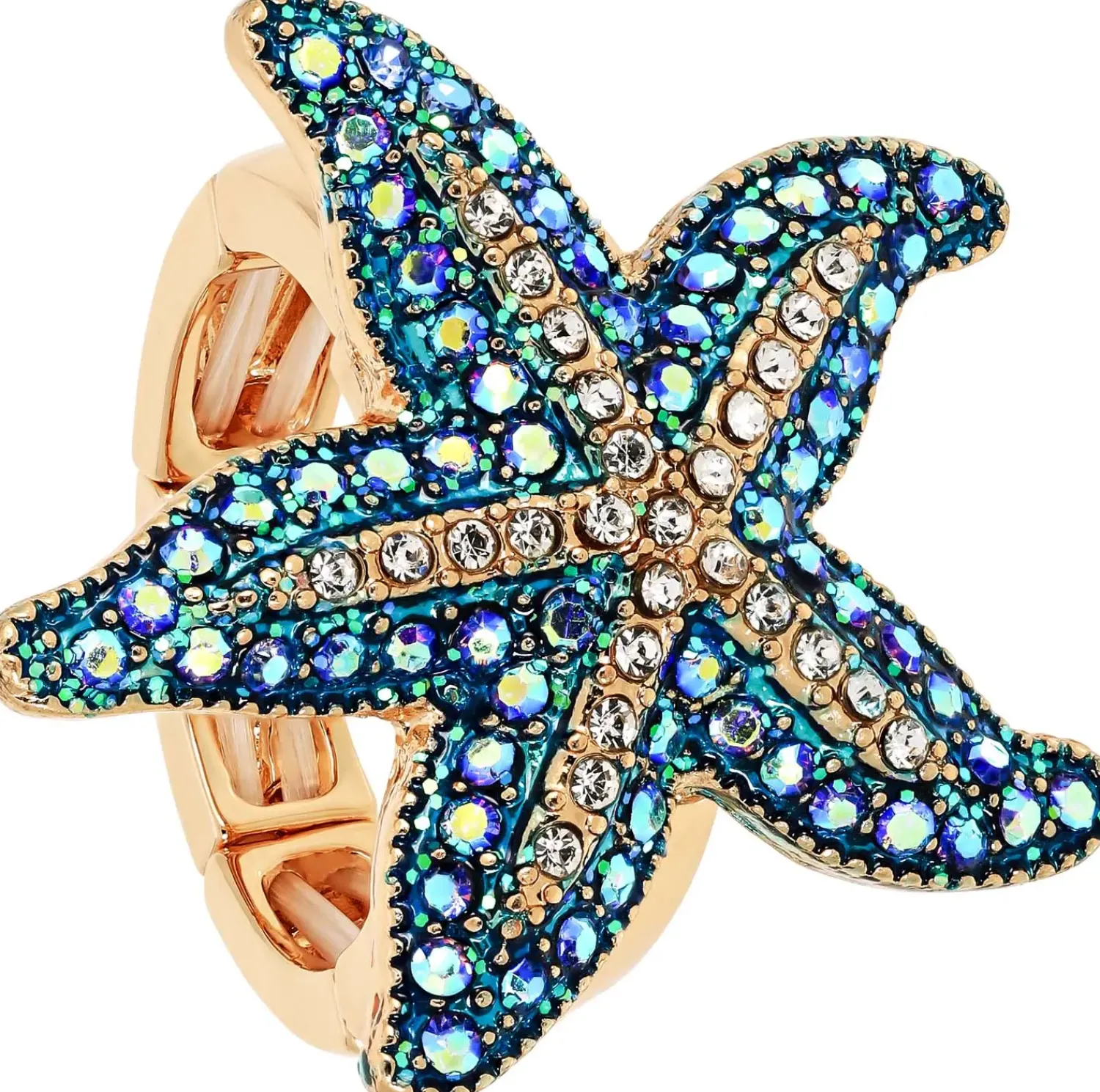Bijou Brigitte Statement-Ringe|Maritimer Schmuck>Ring - Ocean Star blau
