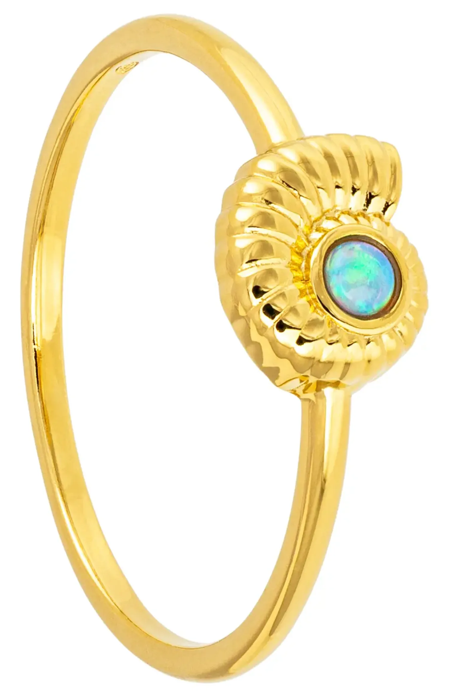 Bijou Brigitte Muschelschmuck|Ringe Gold>Ring - Opal Shell gold