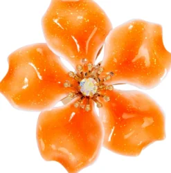 Bijou Brigitte Statement-Ringe|Blumenschmuck>Ring - Aloha orange
