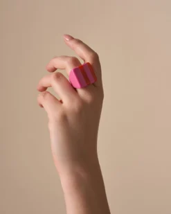 Bijou Brigitte Statement-Ringe>Ring - Pink Sweet rosa, rot