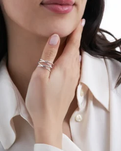 Bijou Brigitte Ringe 925Er Silber|Ringe 925Er Silber>Ring - Quadruple Cross silber