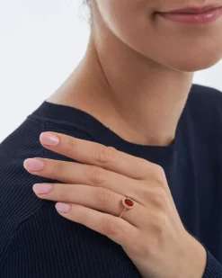 Bijou Brigitte Ringe 925Er Silber|Antragsringe>Ring - Red Dream gold, rot