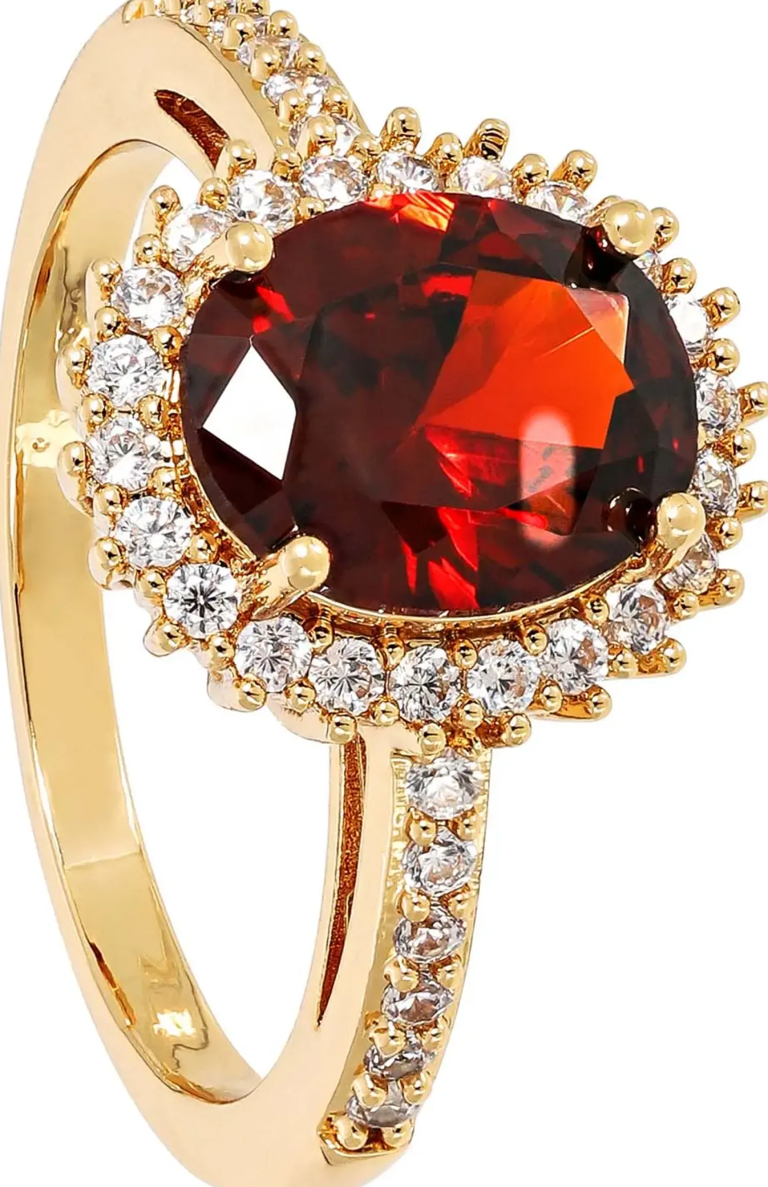 Bijou Brigitte Antragsringe|Ringe Gold>Ring - Red Oval gold, rot