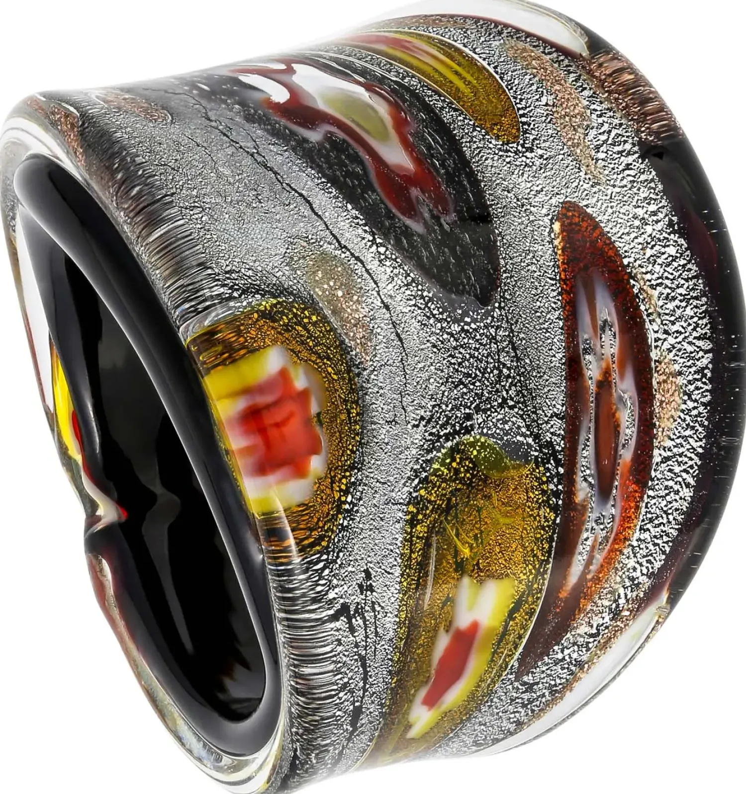 Bijou Brigitte Statement-Ringe|Bunter Schmuck>Ring - Red Pattern mehrfarbig