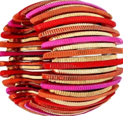 Bijou Brigitte Statement-Ringe|Bunter Schmuck>Ring - Red Stripes mehrfarbig